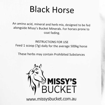 Black Horse-Missy's Bucket