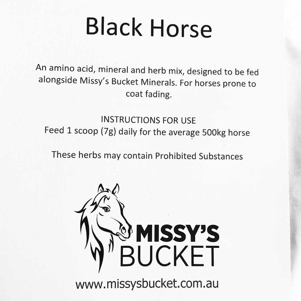Black Horse - Missy's Bucket